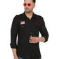 Men's Stylish Cotton Casual Shirt | Affordable and Trendy Fashion ( Black )