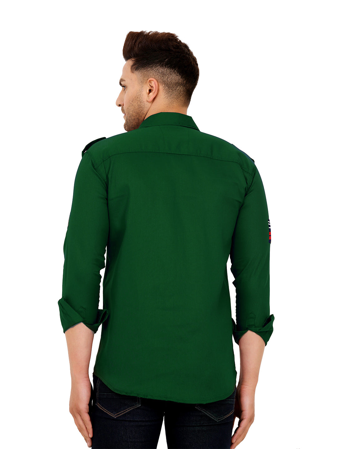 Men's Stylish Cotton Casual Shirt | Affordable and Trendy Fashion ( Green )