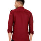 Men's Stylish Cotton Casual Shirt | Affordable and Trendy Fashion ( Maroon )