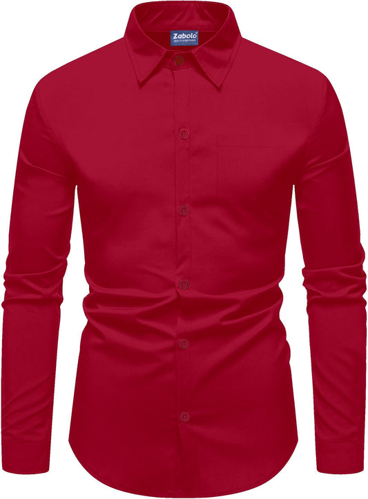 Zabolo Plain Cotton Shirt for Men | Casual Shirt | Solid Shirt | Full Sleeves | Formal Shirt
