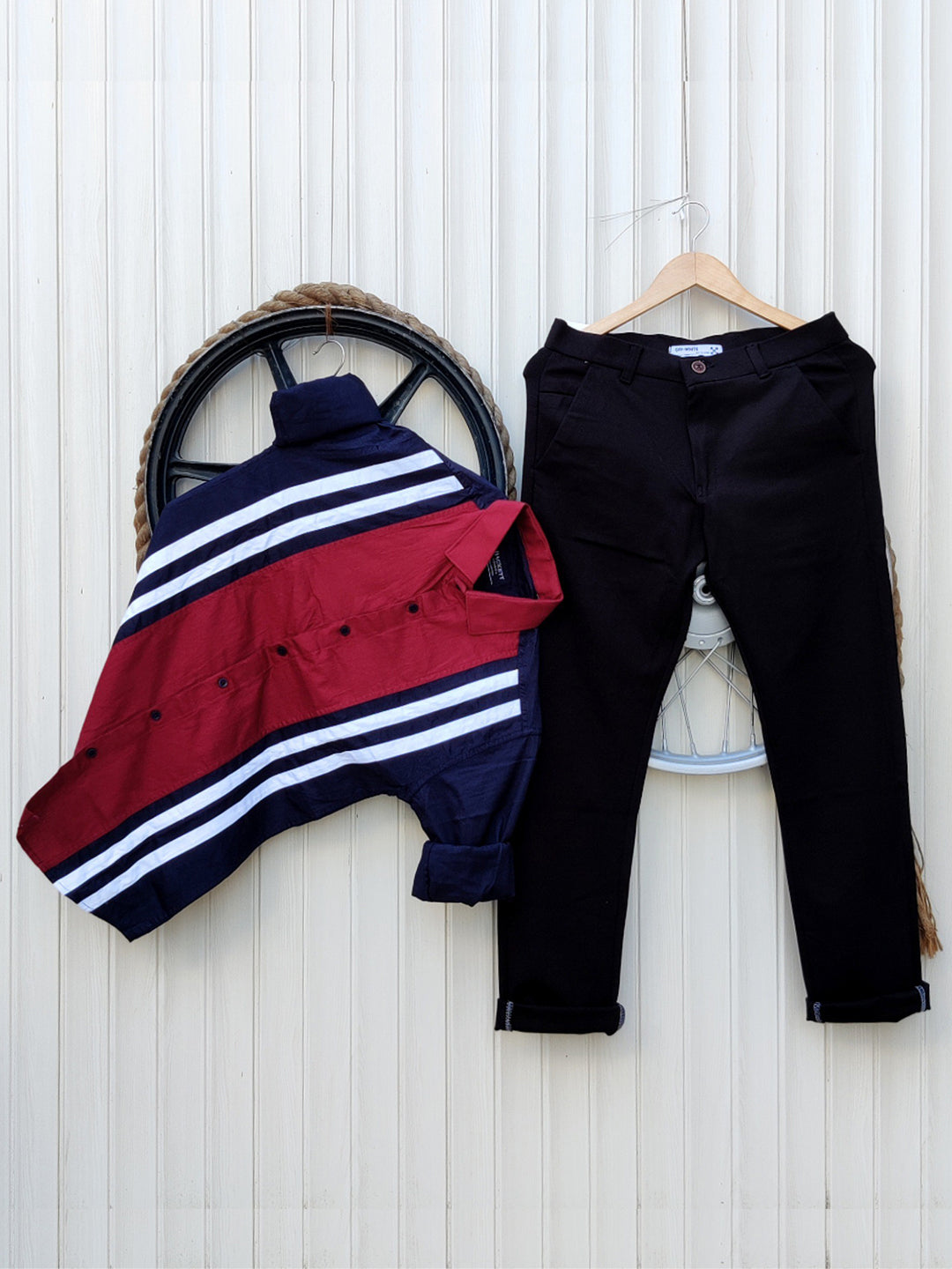 Denim Jeans and Designer shirt combo pack Zabolo