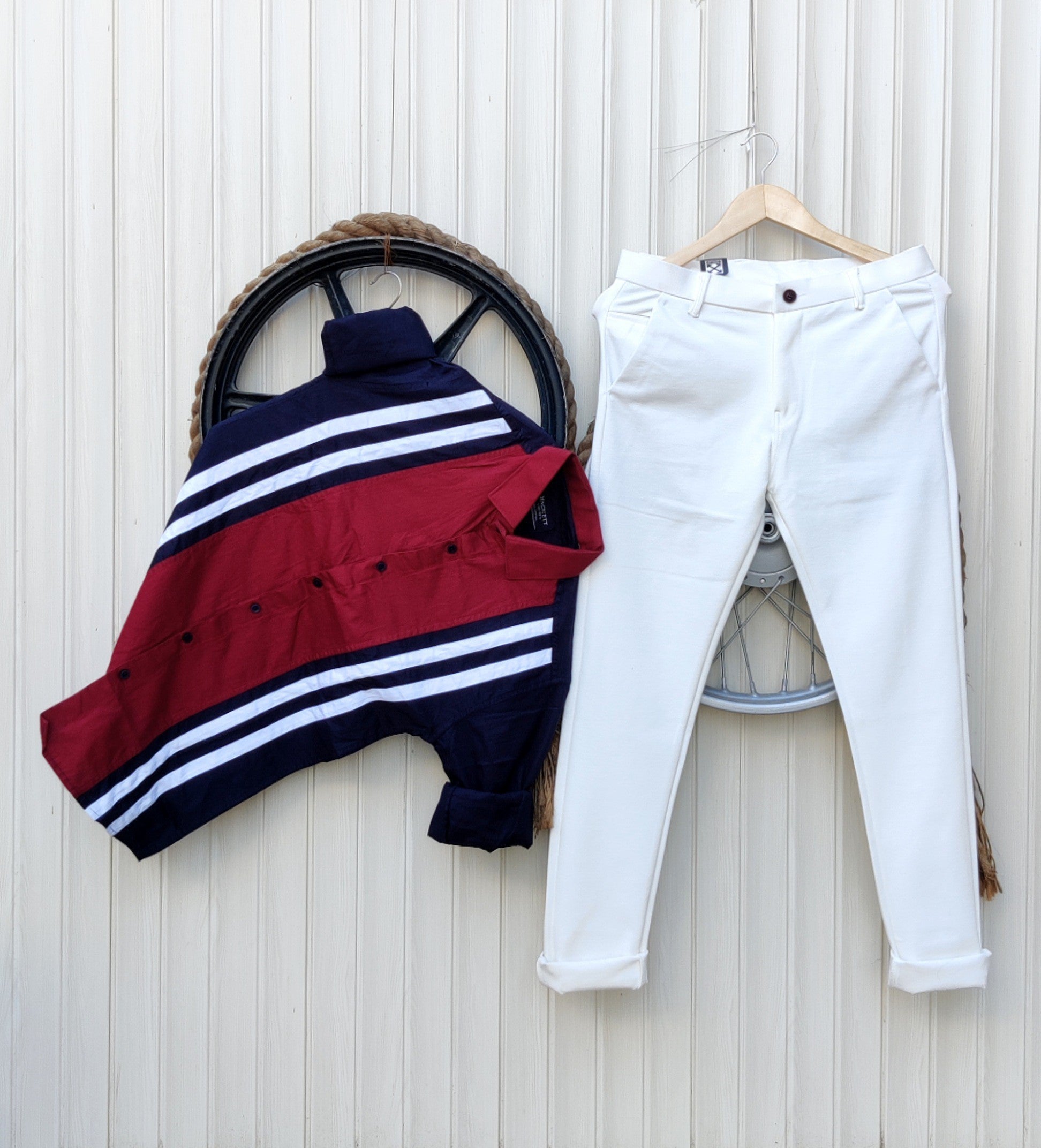 Denim Jeans and Designer shirt combo pack Zabolo