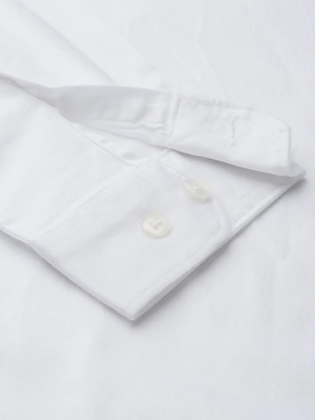 Zabolo Men Regular Fit Solid Spread Collar Formal Shirt (Full Sleeve, White) Zabolo