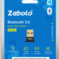 Zabolo USB Bluetooth Adapter for PC, 5.0 Bluetooth Dongle Receiver USB Adapter  (Black, Gold)