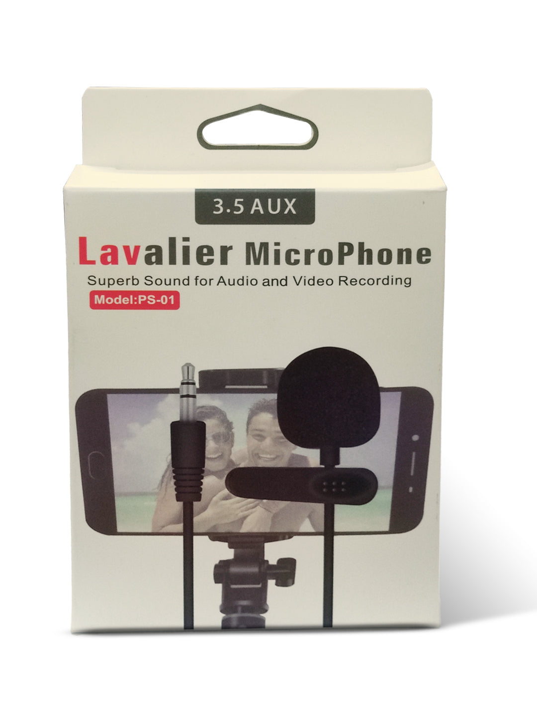 Lavalier Microphone for YouTube and smartphones Collar Mic  (Black)