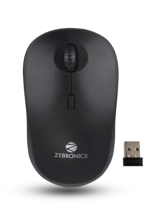 ZEBRONICS Bold Wireless Wireless Optical Mouse (2.4GHz Wireless, Black) Wireless Optical Mouse  (2.4GHz Wireless, Black)