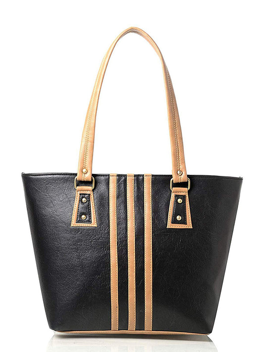 Women Shoulder Bag - Extra Large (Black & Brown)
