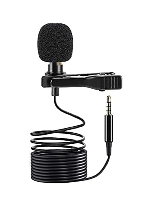 Zabolo Collar - Mic Clip on Microphone 3.5mm for Lectures, Teaching, and making Videos Mic  (Black)