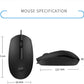 HP M10 Wired Optical Mouse  (USB 2.0, Black)