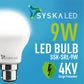 Syska Super Max B22 9 W iLED Bulb SSK-PAG-9W-iLED CW - 6500K Pack of 4