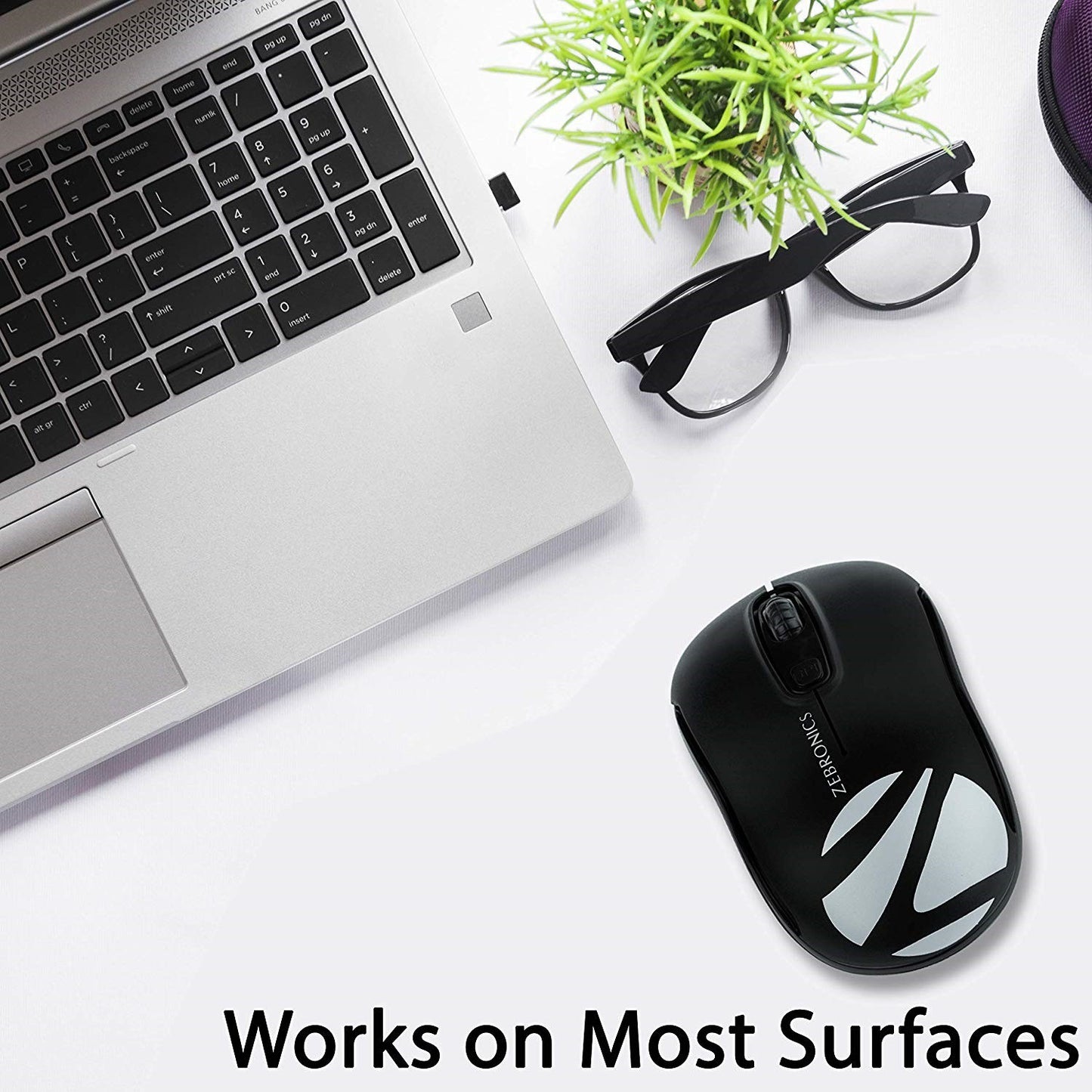 ZEBRONICS Zeb-Dash Wireless Optical Mouse (USB 2.0, Black) Zebronics
