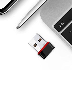 Zabolo Wifi Adapter 950 mbps USB Adapter (Black)