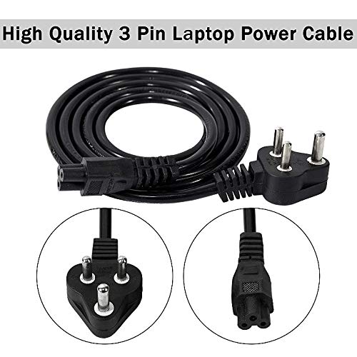 Zabolo Laptop Power Cable 1m 3 PIN Power Cord Cable for Laptop Adapter Zabolo