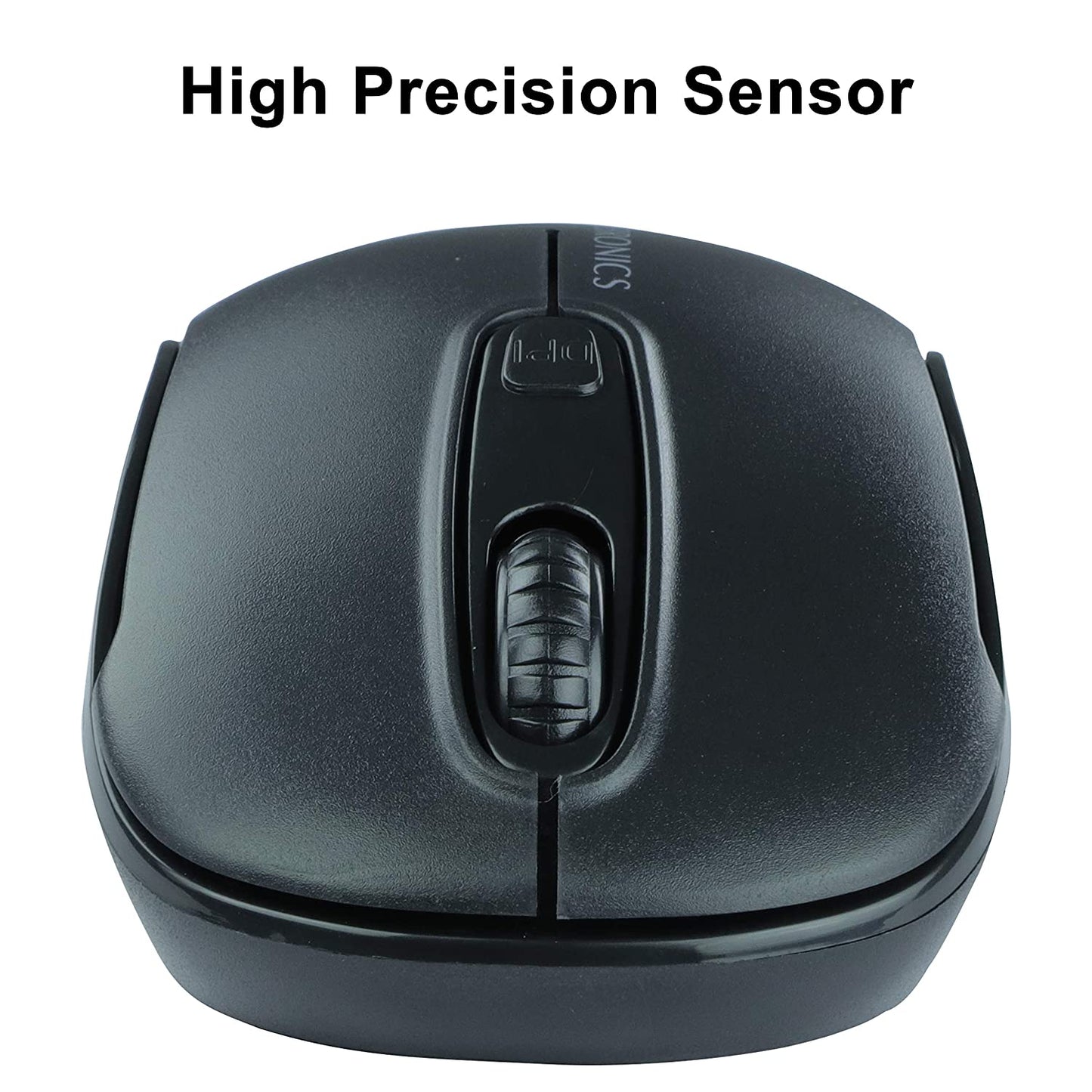 ZEBRONICS Zeb-Dash Wireless Optical Mouse (USB 2.0, Black) Zebronics