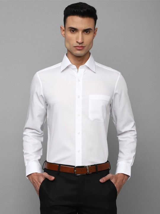 Men Regular Fit Solid Spread Collar Casual Shirt Zabolo