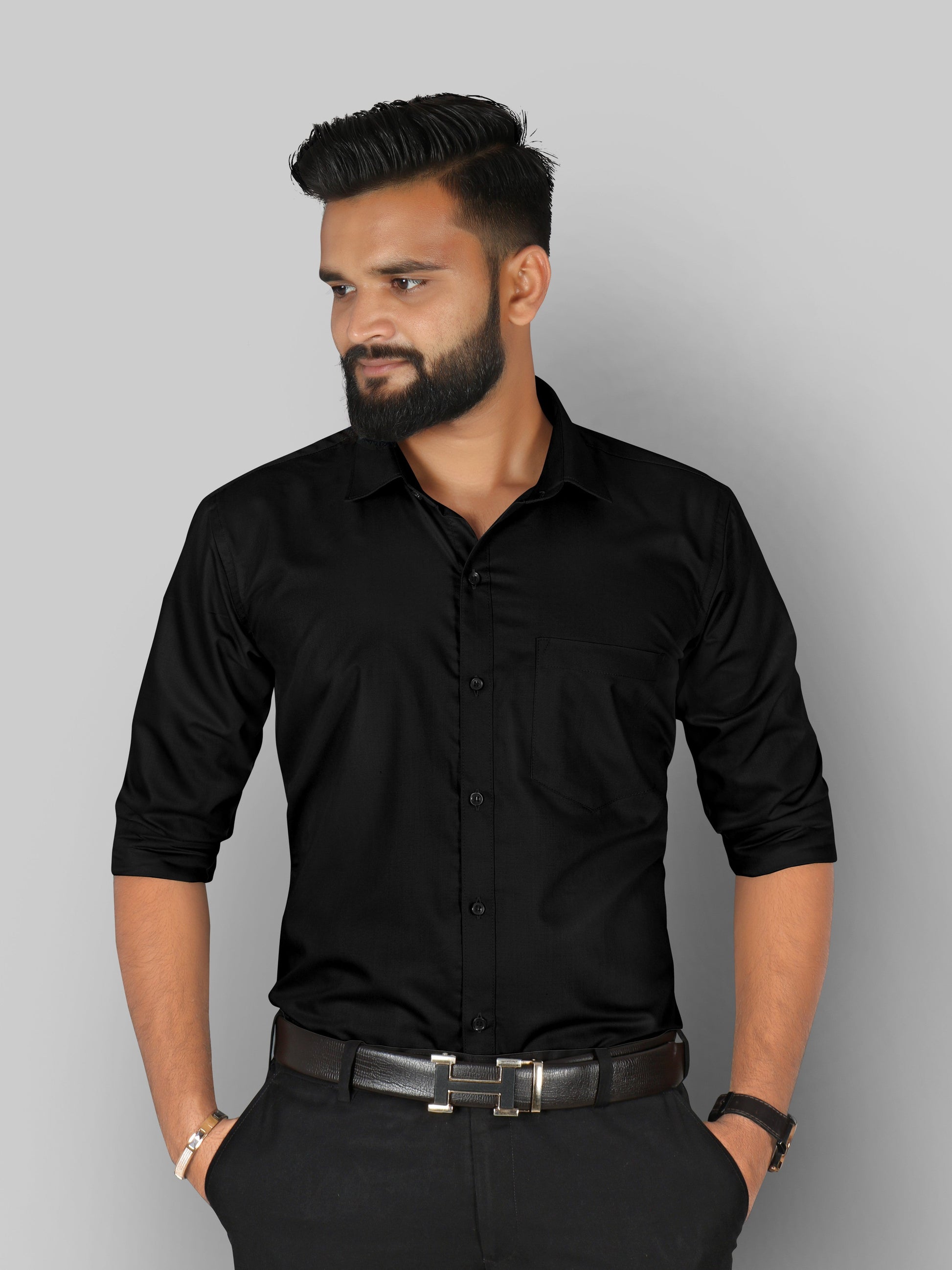 Zabolo Men's Slim Fit 100% Cotton Shirt Zabolo