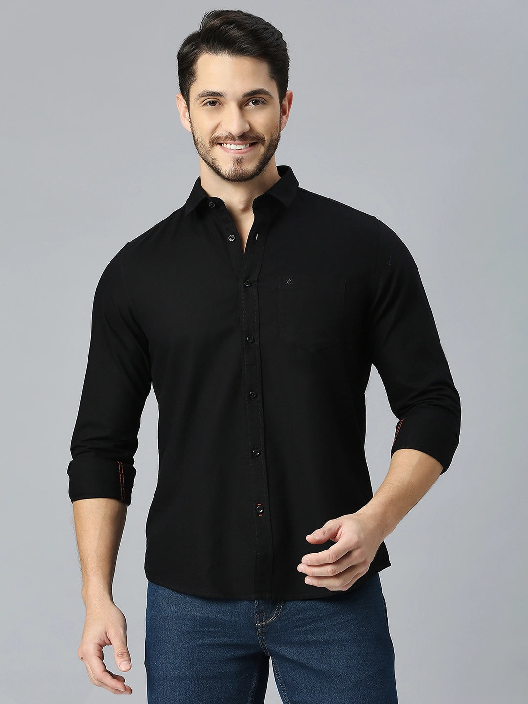 Zabolo Formal Shirt for Men Regular Fit Shirt with Patch Pocket Zabolo