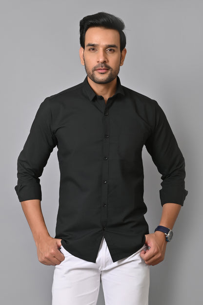 Zabolo Formal Shirt for Men Regular Fit Shirt with Patch Pocket Zabolo