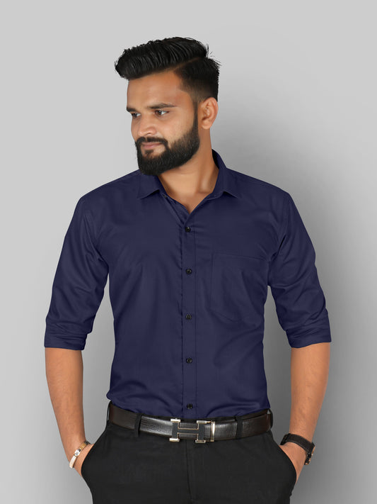 Zabolo Men's Slim Fit 100% Cotton Shirt