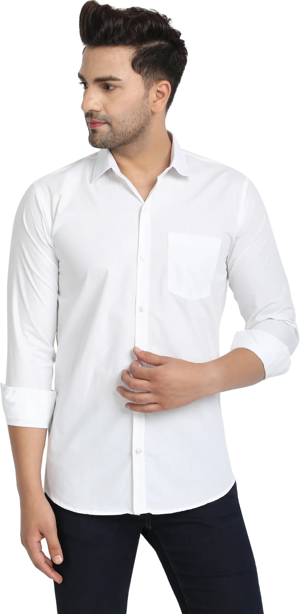 Zabolo Formal Shirt for Men Regular Fit Shirt with Patch Pocket Zabolo