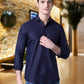 Zabolo Regular Fit Solid Spread Collar Mens Formal Shirt, Full Sleeve Zabolo