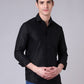 Zabolo Regular Fit Solid Spread Collar Mens Formal Shirt, Full Sleeve Zabolo