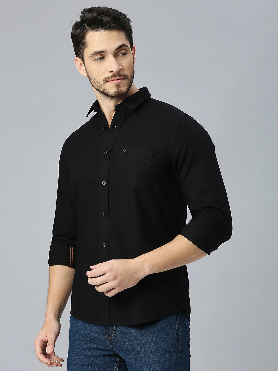 Zabolo Formal Shirt for Men Regular Fit Shirt with Patch Pocket Zabolo