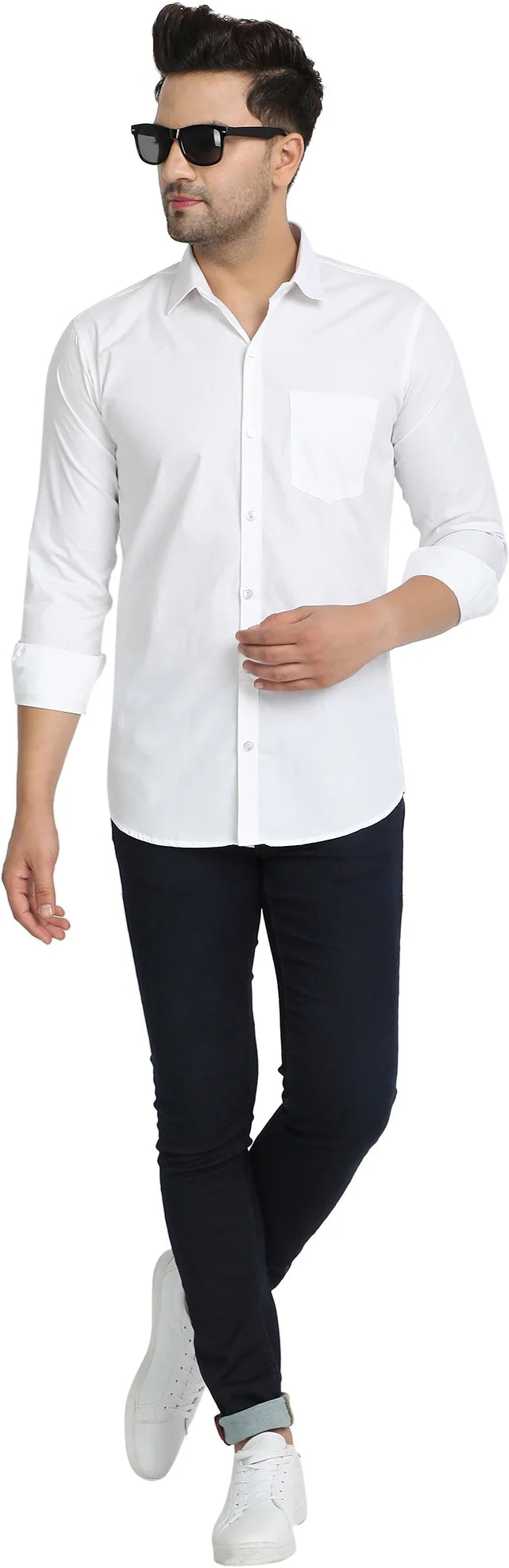 Zabolo Formal Shirt for Men Regular Fit Shirt with Patch Pocket Zabolo