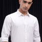 Men Regular Fit Solid Spread Collar Casual Shirt
