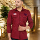 Men's Stylish Cotton Casual Shirt | Affordable and Trendy Fashion ( Maroon ) Zabolo