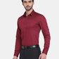 OLMA Men Regular Fit Solid Spread Collar Formal Shirt (Full Sleeve, Maroon) Zabolo