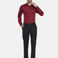 OLMA Men Regular Fit Solid Spread Collar Formal Shirt (Full Sleeve, Maroon) Zabolo