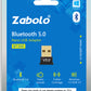 Zabolo USB Bluetooth Adapter for PC, 5.0 Bluetooth Dongle Receiver USB Adapter  (Black, Gold) Zabolo