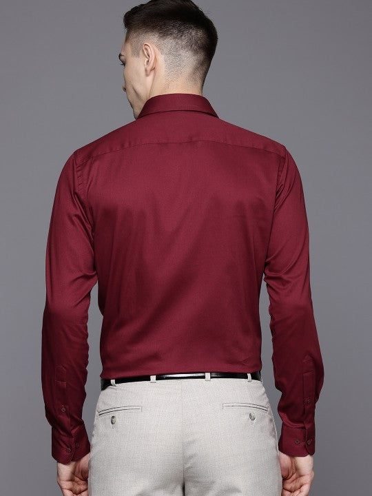 Comfort Self Design Spread Collar Casual Cotton Relaxed Fit Shirt Zabolo