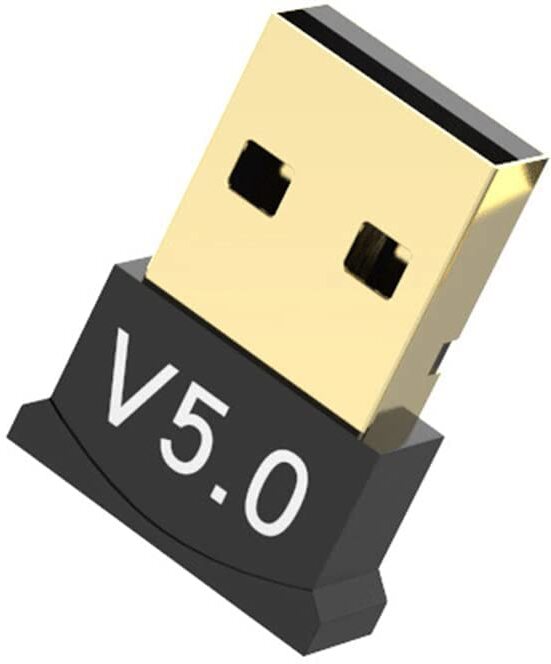 Zabolo BT-5.0 USB Bluetooth Adaptor USB Adapter (Black, Gold)