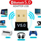 Zabolo USB Bluetooth Adapter for PC, 5.0 Bluetooth Dongle Receiver USB Adapter  (Black, Gold) Zabolo