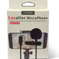 Lavalier Microphone for YouTube and smartphones Collar Mic  (Black)