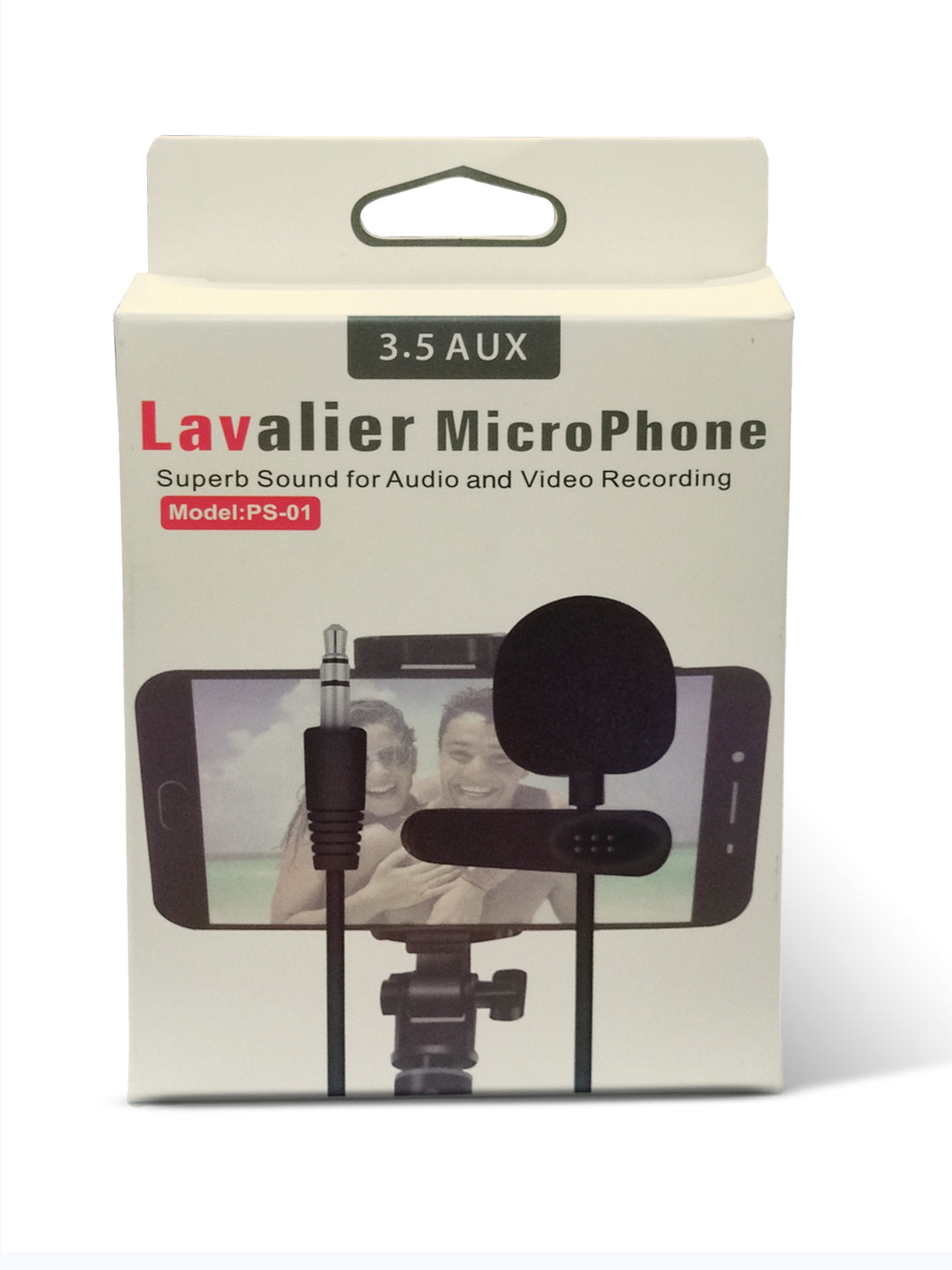 Zabolo Lavalier Microphone for YouTube and smartphones Collar Mic  (Black) Zabolo