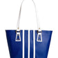 Women Hand Bag White & Blue Shoulder Bag - Extra Spacious Zabolo