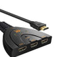 HDMI Switch, 3 Port 4K HDMI Switch 3x1 Switch Splitter with Pigtail Cable Supports Full HD 4K 1080P 3D Player Zabolo