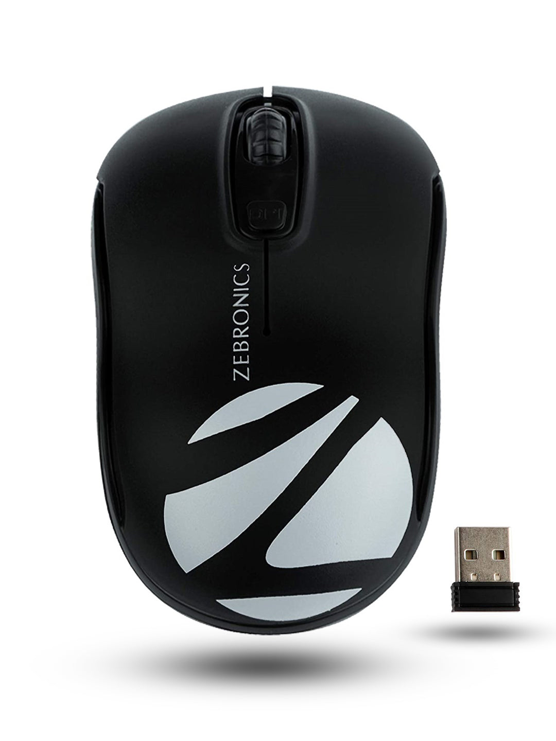 ZEBRONICS Zeb-Dash Wireless Optical Mouse  (USB 2.0, Black) Zebronics