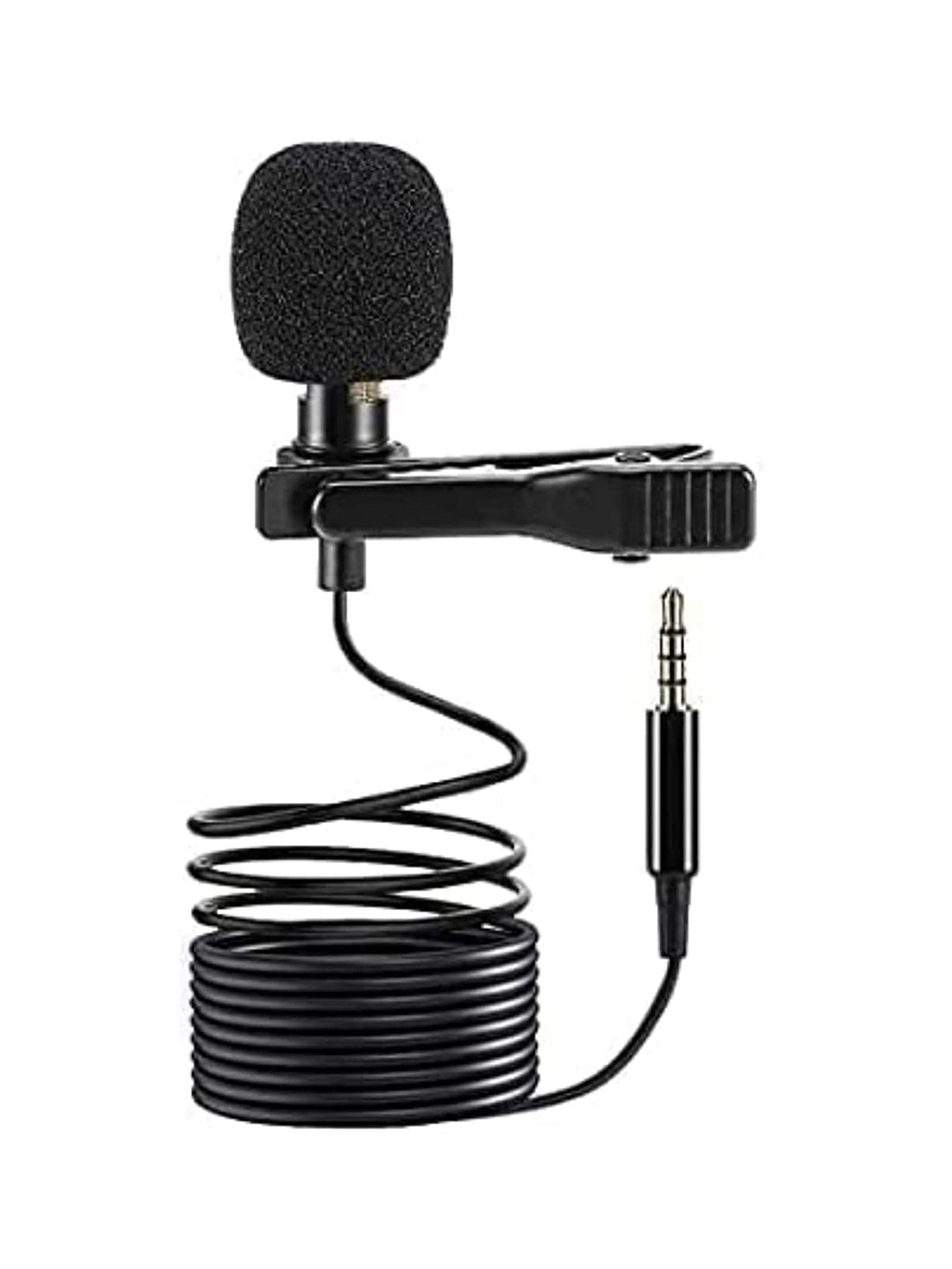 Zabolo Collar - Mic Clip on Microphone 3.5mm for Lectures, Teaching, and making Videos Mic  (Black) Zabolo