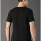 Grey Black Read H Sleeves T-Shirt Color Block Men Round Neck Multicolor T-Shirt Zabolo