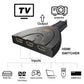HDMI Switch, 3 Port 4K HDMI Switch 3x1 Switch Splitter with Pigtail Cable Supports Full HD 4K 1080P 3D Player Zabolo