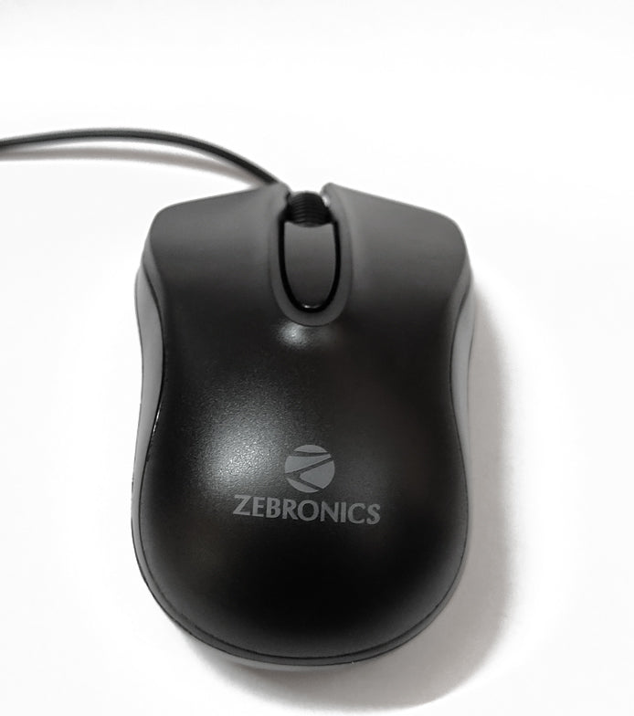 ZEBRONICS ZEB-WING Wired Optical Mouse Wired Optical Mouse  (USB 2.0, Black) Zebronics