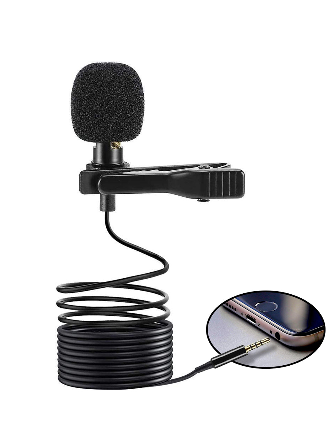 Zabolo Collar - Mic Clip on Microphone 3.5mm for Lectures, Teaching, and making Videos Microphone (Zb_02) Zabolo