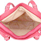 Women Shoulder Bag - Extra Large (Pink & White) Zabolo