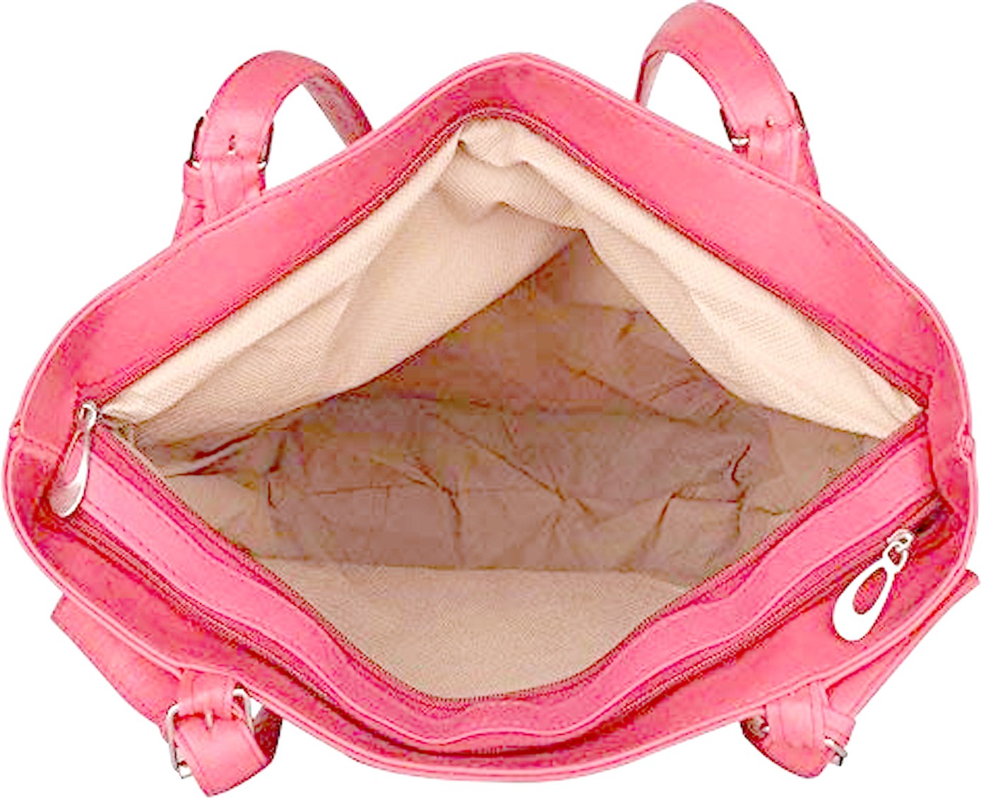 Women Shoulder Bag - Extra Large (Pink & White) Zabolo