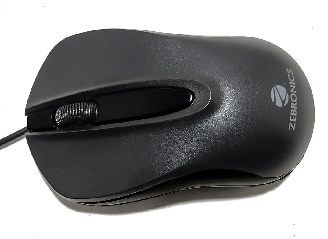 ZEBRONICS ZEB-WING Wired Optical Mouse Wired Optical Mouse  (USB 2.0, Black) Zebronics