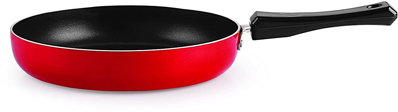 Fry Pan Non Induction with Bakelite handle Fry Pan 22 cm diameter 1.25 L capacity  (Aluminum, Non-stick) Zabolo